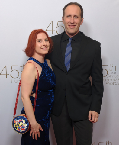 On the red carpet at the 45th Annual Humanitas Prize Awards